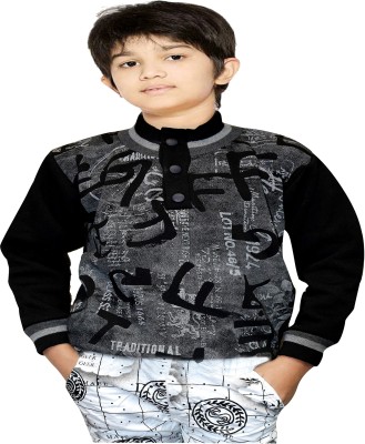 AD & AV Self Design High Neck Casual Boys Multicolor Sweater