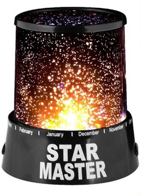 

4square Star Master Projector With Usb Wire Turn Any Room Into A Star Sky Night Lamp (13 cm, Black) by 4s Night Lamp(13 cm, Black)