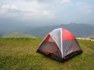 

COCKATOO Waterproof Camping Tent; Sundome Tent Tent - For 4 Persons(Orange)