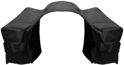 MOCKHE Double-side Black Fabric Motorbike Saddlebag(36 L)