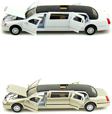 

Kinsmart Pack of 2 Cast Metal Cars (white, Gold)(White, Gold)