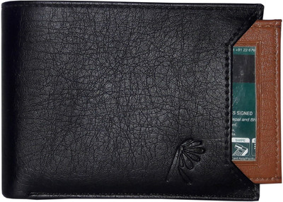 

Rosset Men Black Artificial Leather Wallet(6 Card Slots)