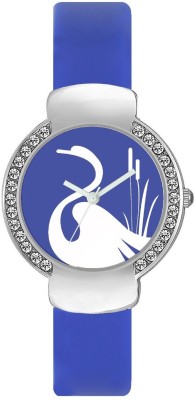 Just In Time Glory Square Blue Fancy Analog Watch  - For Women   Watches  (Just In Time)