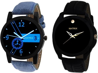 Matrix PR-188-192BL Combo of 2 Watch  - For Men   Watches  (Matrix)