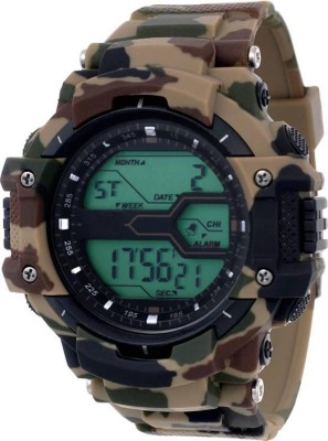 MKS Gents Green -Y Army Pattern Chronograph Watch - For Men Watch  - For Boys   Watches  (MKS)