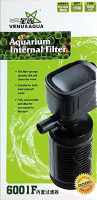 

Foodie Puppies Venus Aquarium Internal Filter 880 L/Hr. 15 Watt Motor Pure Copper Motor 6001F Undergravel Aquarium Filter(Mechanical Filtration for Salt Water and Fresh Water)