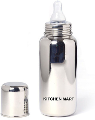 

Kitchen Mart 304 grade Stainless steel Feeding bottle - 260 ml(Silver)