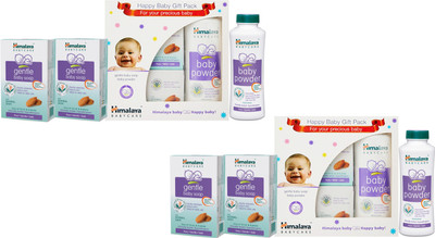 

Himalaya Gentle Baby Soap 125 Gms (4 Pcs) and Powder 100 Gms ( 2Pcs)(White)