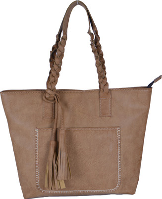 

Busta Light Brown Color Faux Leather Bag for Women's Shoulder Bag(Brown, 12 L)