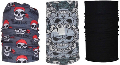 Atabz Boys & Girls, Men & Women Printed Bandana(Pack of 3)