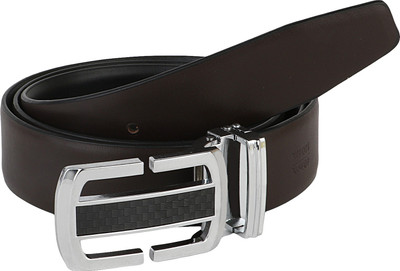 

Leather Giant Men Formal Black Genuine Leather Reversible Belt