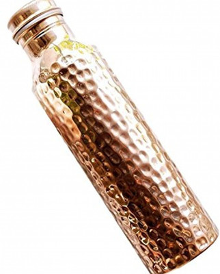 Royal Merchant hammered copper water bottle 1000 ml Bottle(Pack of 1, Brown, Copper)