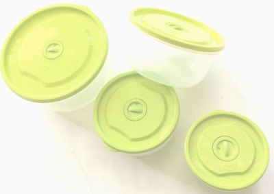 

Members Mark Gluman Moduler Kirchen Microwave safe Storage Container 1800 ml , 1100 ml , 680 ml , & 360 Ml Plastic Bowl Set(Green, Pack of 4)