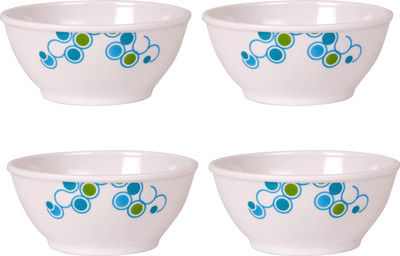 

Tupperware Pack of 4 (Each 200 Ml) Melamine Bowl Set(Multicolor, Pack of 4)