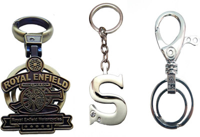 MGP Fashion Alphabets And Locking Key Chain-777 Locking Key Chain(Multicolor)