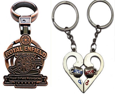 

MGP Fashion Royal Enfield With Couple Key Chain-728 Locking Key Chain(Multicolor)