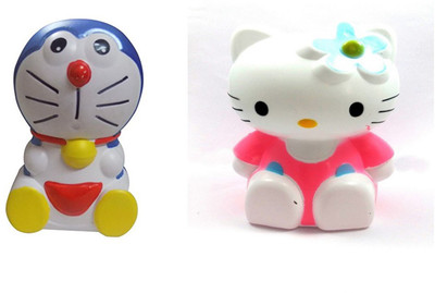 

Wonder Star Doremon & Kitty Coin Bank 2 Pcs Combo Coin Bank(Multicolor)