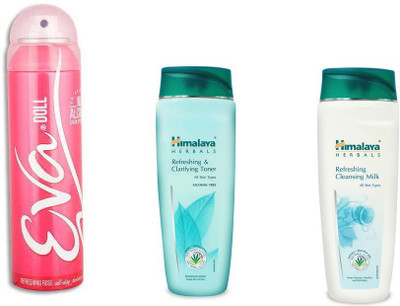 

Himalaya toner, refreshing milk, eva deo(Set of 3)