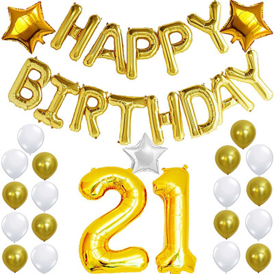 SHOP ONLINE Gold Happy Birthday Foil