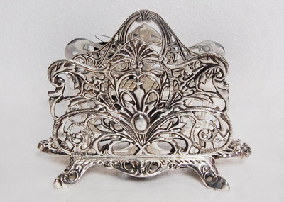 

handicrafts factory 1 Compartments Stainless Steel napkin holder(Silver)