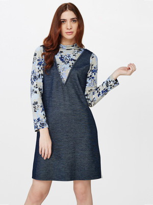 AND Women A-line Multicolor Dress