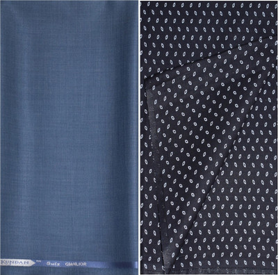 KUNDAN SULZ GWALIOR Polycotton Graphic Print Shirt & Trouser Fabric