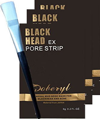 

Doberyl Doberyl Activated Charcoal Carbon Peel Off Diy Purifying Black Mask For Blackhead Whitehead (3 Pack 18G, Applying Brush)(18 g)