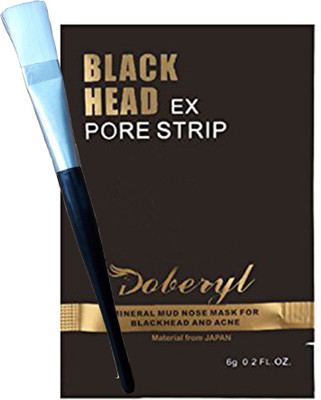 

Doberyl Doberyl Activated Charcoal Carbon Peel Off Diy Purifying Black Mask For Blackhead Whitehead (1 Pack 6G, Applying Brush)(6 g)