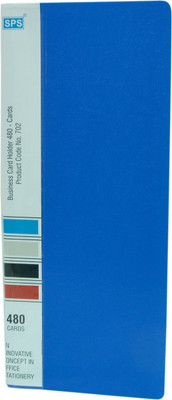 

SPS Plastic Premium Quality Business Card Holder 2*480= 960 Cards capacity (Blue)(Set Of 2, Blue)
