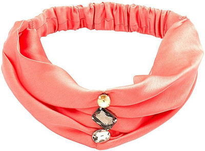

Voylla Pink Colored Headband With Crystal Ornament Hair Band(Pink)