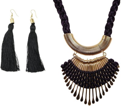 FashMade Alloy Black, Gold Jewellery Set(Pack of 1)