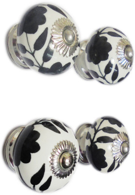 

AGELESS AZYRA Ceramic Cabinet/Draw Knob(Black Pack of 4)