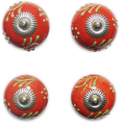 

Ageless Azyra Ceramic Cabinet/Draw Knob(Red Pack of 4)