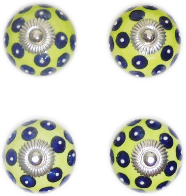 AGELESS AZYRA Ceramic Cabinet/Draw Knob(Green Pack of 4)