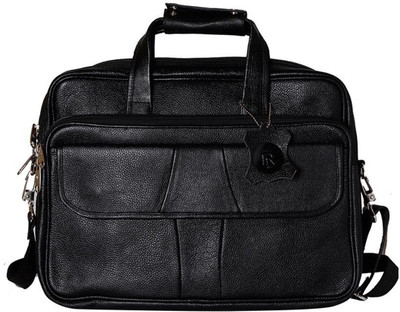 

Royal Leather Emporium 17 inch Laptop Messenger Bag(Black), Rle-blk