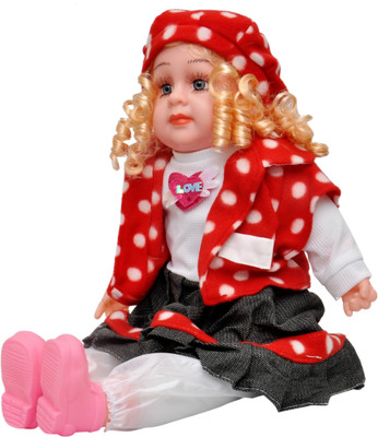 

Toyshine Musical Poem telling Doll Stuffed Plush Soft Toy Birthday Gift(Red)