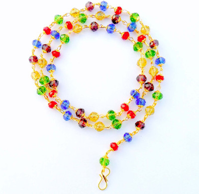 Beadworks Stylish college girl MULTICOLOR Beaded Necklace for Womens and Girls, Daily wear, Casual Wear, College Wear Funky Necklace Gold-plated Plated Alloy, Glass Necklace Flipkart