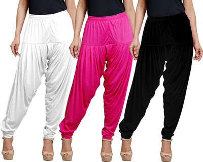 Eazy Trendz Cotton Blend Solid Patiala