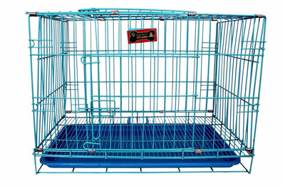 

Foodie Puppies Imported High Quality Puppy/Small Pet Cage With Removable Tray (28Inch) (BLUE) Dog, Cat House