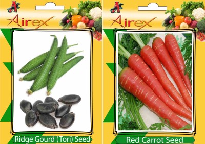 Airex Ridge Gourd (Tori), Red Carrot Seed(20 per packet)