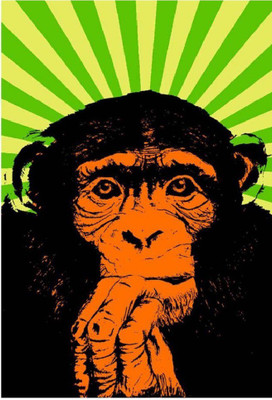 

Poster Monkey Pop Art ON GOOD QUALITY HD QUALITY WALLPAPER POSTER Fine Art Print(19 inch X 13 inch, Rolled)