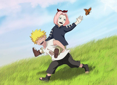 

Naruto And Sakura Fine ON HI QUALITY LARGE PRINT 36X24 INCHES Photographic Paper(36 inch X 24 inch, Rolled)