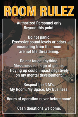 

Posterhouzz Room Rulez Poster Fine Art Print(18 inch X 12 inch, Rolled)
