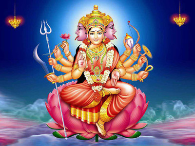 

GAYATRI MAA WALLPAPER ON FINE ART PAPER HD QUALITY POSTER Fine Art Print(19 inch X 13 inch, Rolled)