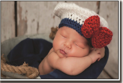 

New Born baby with red & white cap ON GOOD QUALITY HD QUALITY WALLPAPER POSTER Fine Art Print(19 inch X 13 inch, Rolled)