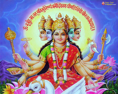 

GAYATRI MAA WALLPAPER ON FINE ART PAPER HD QUALITY POSTER Fine Art Print(19 inch X 13 inch, Rolled)