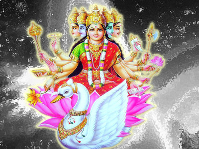 

GAYATRI MAA WALLPAPER ON FINE ART PAPER HD QUALITY POSTER HI QUALITY LARGE PRINT 36X24 INCHES Photographic Paper(36 inch X 24 inch, Rolled)