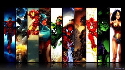 

MARVEL DC COMIC SUPERMAN BATMAN IRONMAN SPIDER MAN GREEN LANTERN CAPTAIN AMERICA WALLPAPER ON HI QUALITY LARGE PRINT 36X24 INCHES Photographic Paper(36 inch X 24 inch, Rolled)