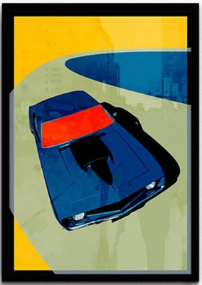 

Poster Blue Muscle Car ON HI QUALITY LARGE PRINT 36X24 Photographic Paper(36 inch X 24 inch, Rolled)