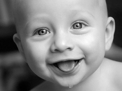 

Cute Baby With Smile ON FINE ART PAPER HD QUALITY WALLPAPER POSTER Fine Art Print(19 inch X 13 inch, Rolled)